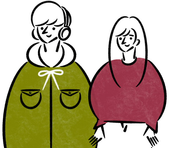 イラスト:男女