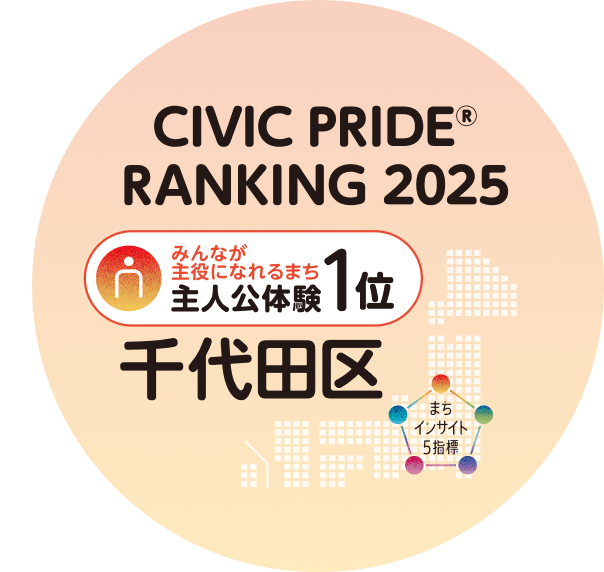 まちインサイト5指標ランキング 主人公体験1位ステッカー